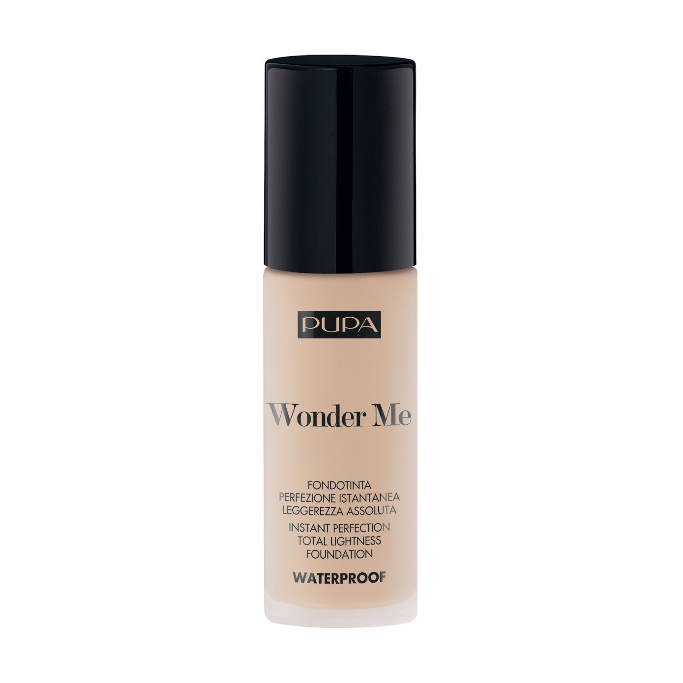 Водостійка тональна основа для обличчя Pupa Waterproof Wonder Me Fluid Foundation, 010 Porcelaine, 30 мл